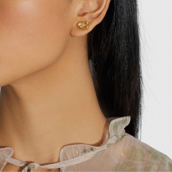 Coach signature ‘C’ earrings - Picture 2 of 4